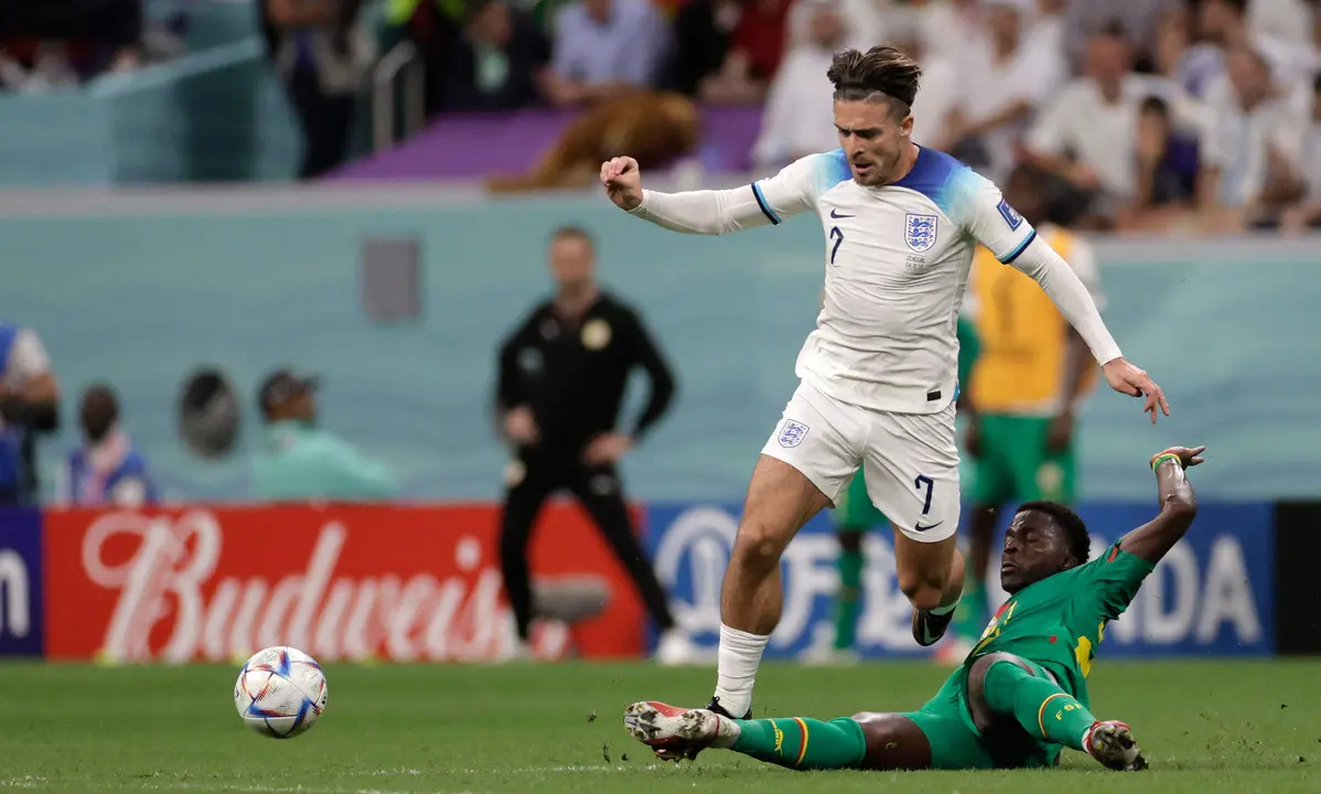 Jack Grealish, la principal baja de la lista definitiva de la selecci&oacute;n de Inglaterra para la fase final de la Eurocopa de Alemania. EFE/Antonio Lacerda