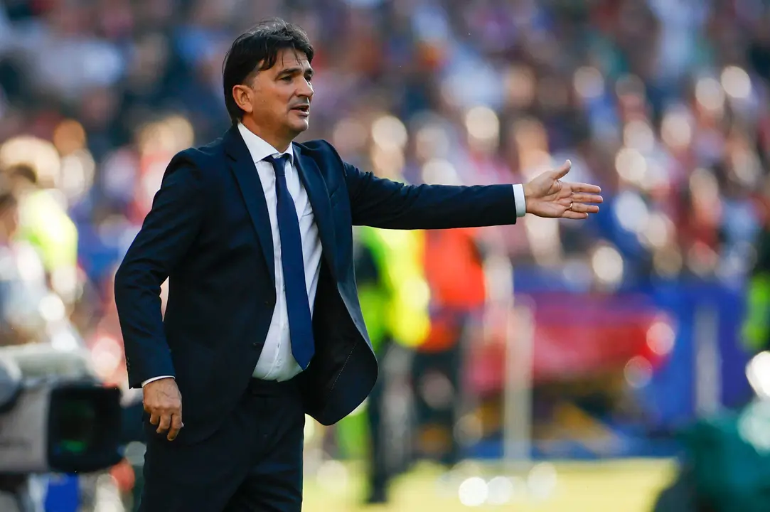 El seleccionador croata, Zlatko Dalic. EFE/Alberto Est&eacute;vez