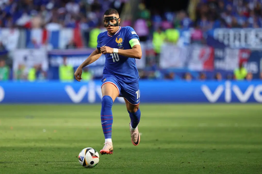 El delantero de Francia Kylian Mbapp&eacute;. EFE/EPA/CHRISTOPHER NEUNDORF/Archivo