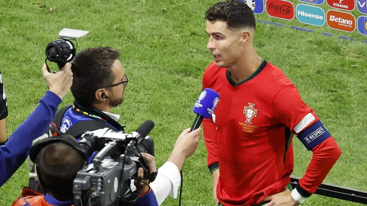 Cristiano Ronaldo de Portugal en la UEFA EURO 2024. EFE/EPA/ROBERT GHEMENT